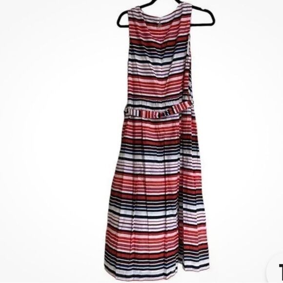 New with tags, Tommy Hilfiger striped dress Striped Sleeveless Midi Dress size 6 - Picture 2 of 7
